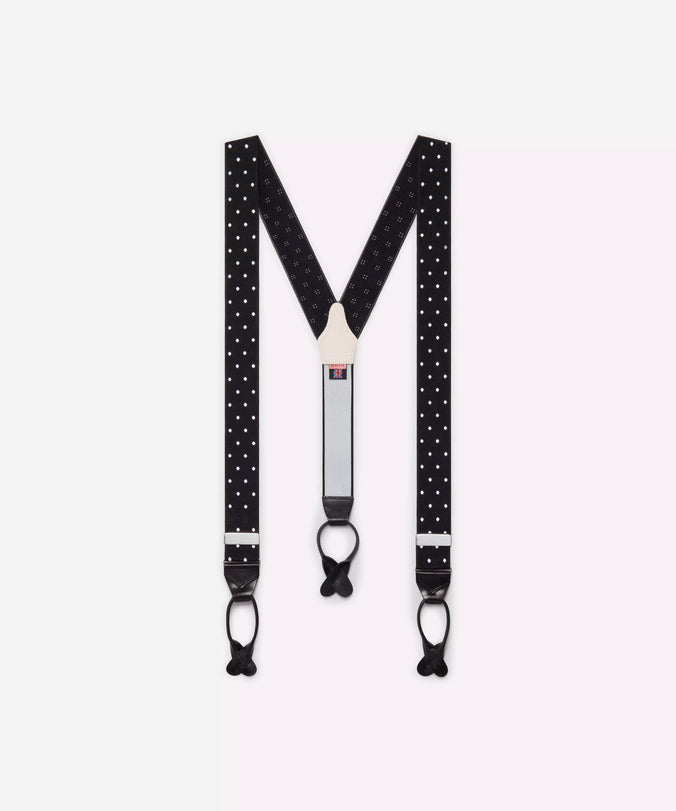 Black & White Polka Dot Braces