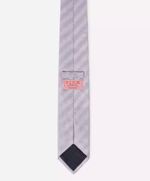 Lilac Purple Tonal Striped Silk Tie