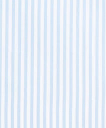 Pale Blue & White Slim Fit Double Cuff Core Poplin Bengal Stripe Formal Shirt