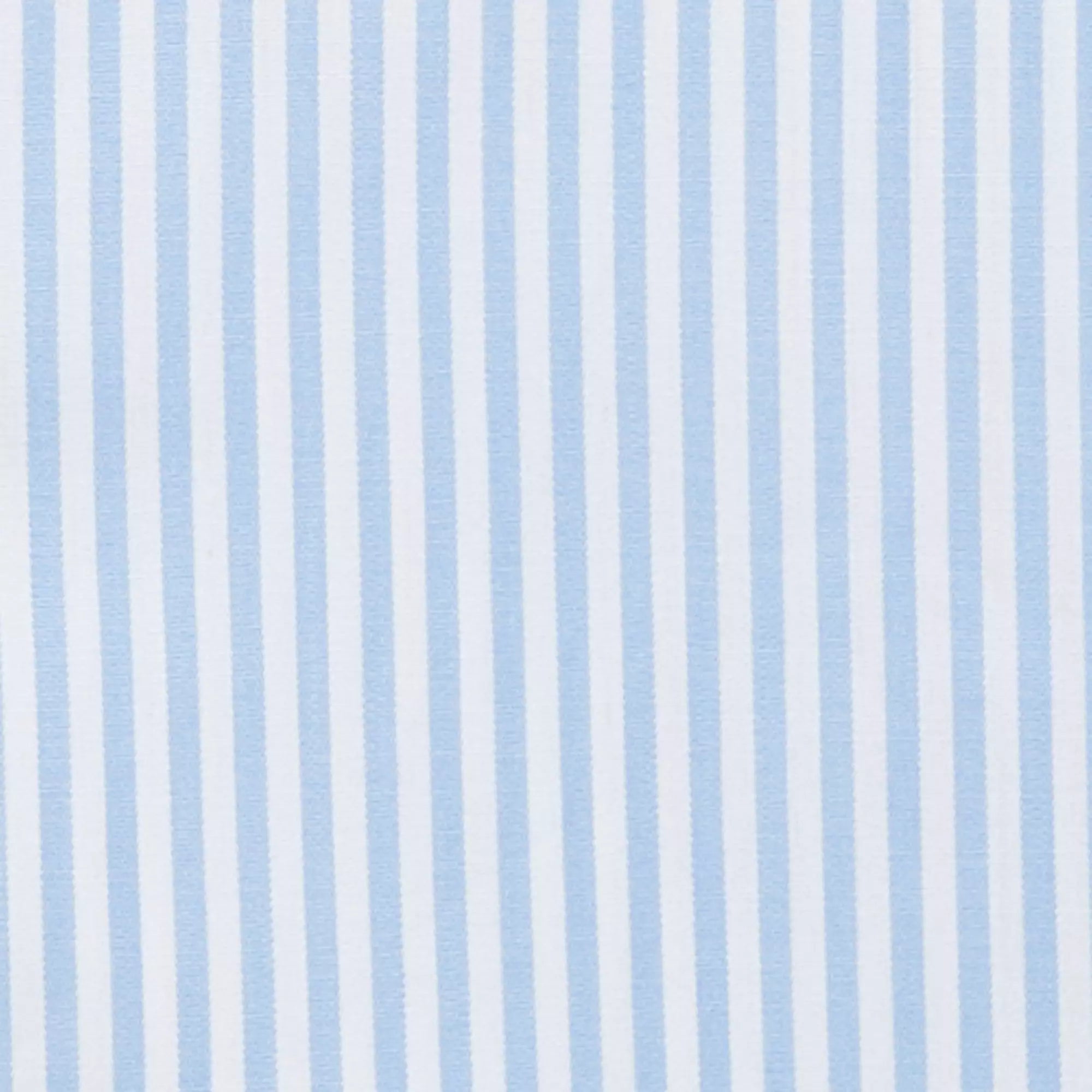 Pale Blue & White Tailored Fit Poplin Bengal Stripe Formal Shirt