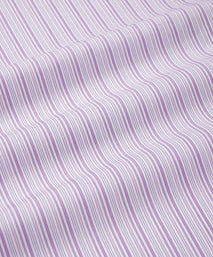 Lilac & White Slim Fit Supraluxe Multi Stripe Formal Shirt