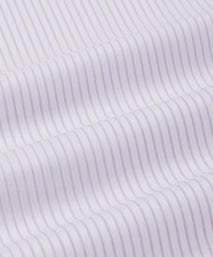 Purple & White Tailored Fit Herringbone Stripe Formal Shirt