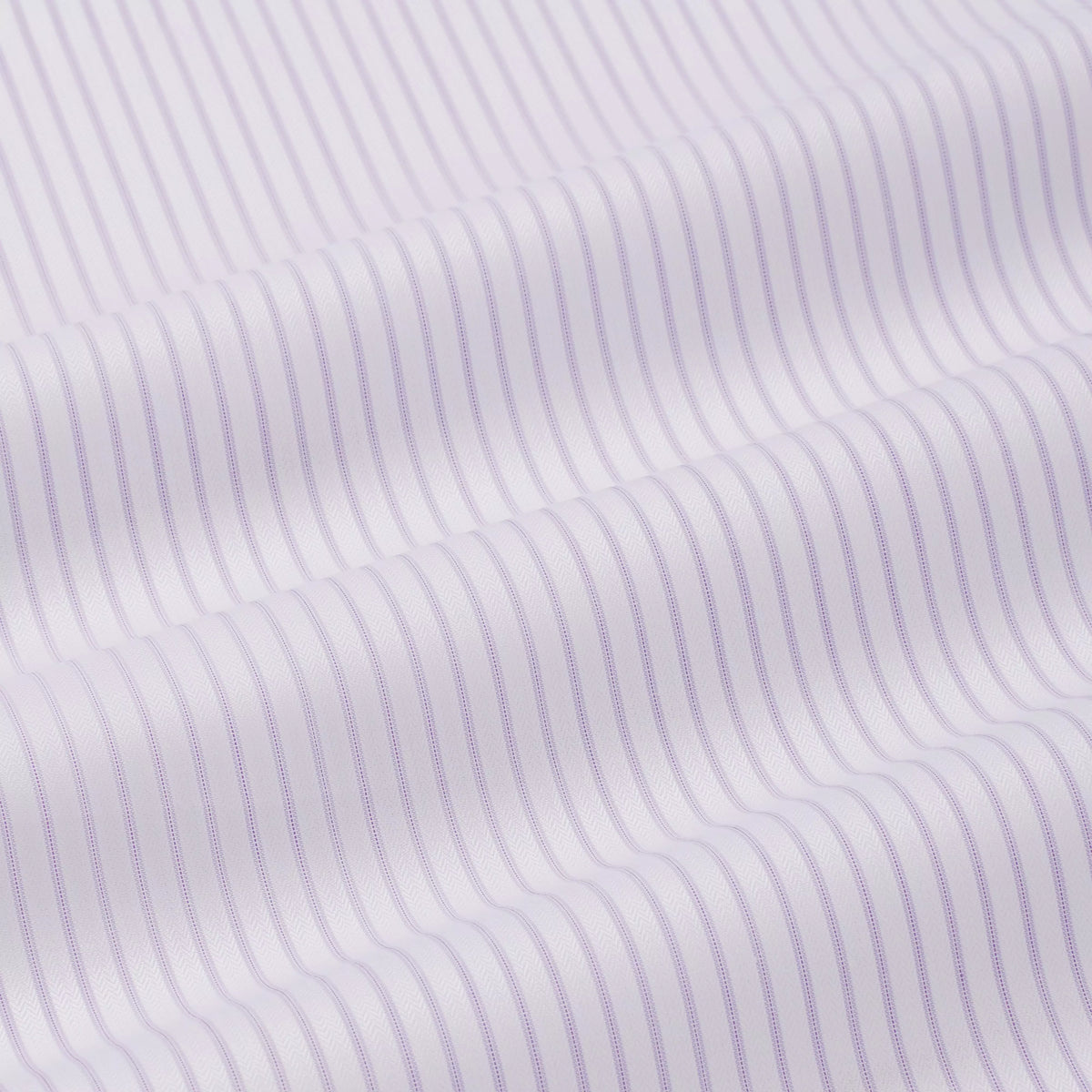 Purple & White Tailored Fit Herringbone Stripe Formal Shirt