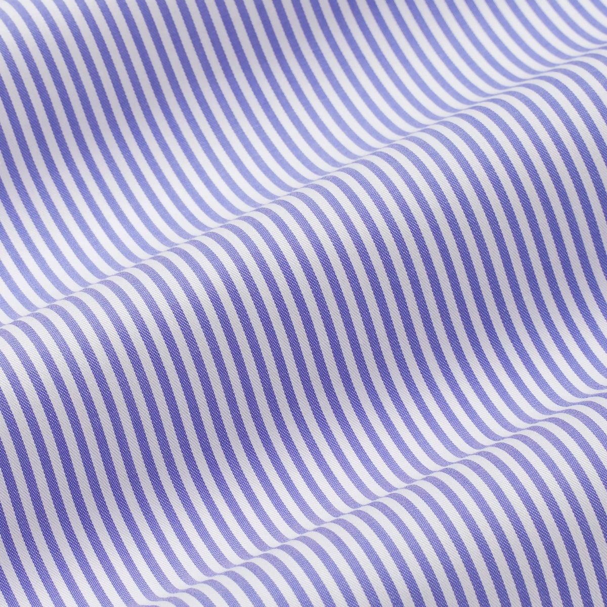 Blue & Navy Slim Fit Bengal Twill Stripe Formal Shirt